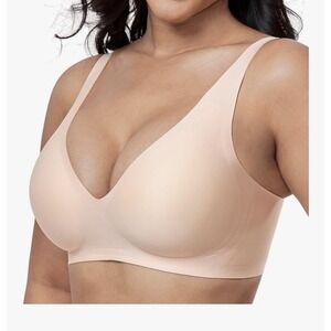 Oxyibras Mocha Adjustable Straps Wireless Bra Womens Comfortable T Shirt Bra
